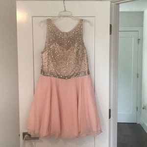 pink homecoming and cocktail dress